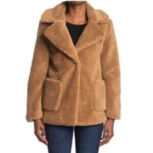 Sebby Teddy Faux Shearling Jacket Size Small